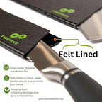 EVERPRIDE 6 & 8 Inch plus a Meat Cleaver Chef Knife Guard Set (3-Piece Set) Universal Blade Edge Cover and Knife Sheaths for Chef and Kitchen Knives Durable BPA-Free Felt Lined Sturdy ABS Plastic
