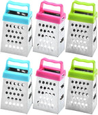 6Pcs Stainless Steel Mini Cheese Graters Kitchen Square Slicer Ginger Mini Zester Vegetable Grater Food Shredder 2.63X1.45X1.06Inch