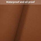 Leather Table Cover,1.8mm Thick,35.4x70.9 Inch Table Protector,Table Protector for Dining Room Table,Dining Table Cover,Table Cover Protector,Kitchen Table Cover(Brown+Gray,35.4x70.9)