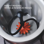 Hotel Chocolat Hot & Cold Drinking Chocolate System - The ALL-NEW Velvetiser from Kit includes hot chocolate maker, 10 serving taster box, mug and glass - Pewter Edition