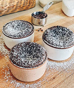 Ceramic Ramekins - 8oz, Set of 6 - Small Oven Safe Baking Dishes/Cups - For Personal Pudding, Creme Brulee, Souffle, Serving Dip, Custard, Ice Cream - Single Mini Bowls - Assorted Neutrals - view 5