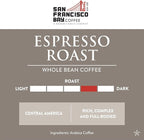 San Francisco Bay Coffee - Medium-Dark Roast Whole Bean Coffee - Espresso Roast (2 lb bag)
