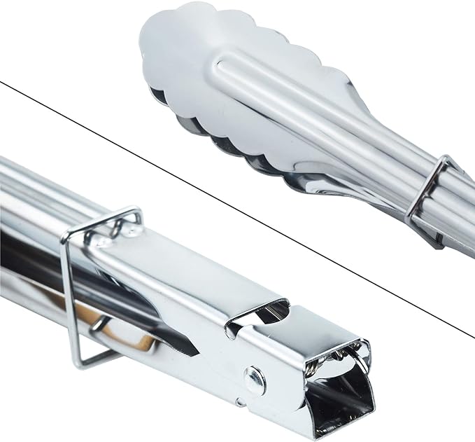 Stainless Steel Kitchen Tongs Set Metal Cooking Tongs (7 9 12 Inch 3 Pieces)