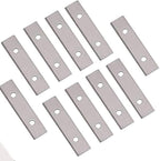 2.38"(60mm) Paint Scraper Carbide Blades Double-Edged Reversible Replacement Blade 2-3/8"(60X12X1.5mm) Fits Most equivalent General purpose Hand-Held Scrapers,10pcs By LU&MN
