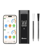 Wisebee Meat Thermometer Digital Wireless, 328FT Dual Probes Food Thermometer Bluetooth Remote Monitoring for Cooking- BBQ, Grill, Oven, Smoker