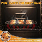 6 Cup Cast Iron Muffin Pan - Pre-Seasoned Nonstick Muffin Tin, Regular Size Cupcake Baking Pan