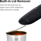 Kitchen Mama Auto 2.0 Electric Can Opener: Blade Opens Almost Any Can Pop or Soda Can - Automatic, Hands Free, Safe, Smooth Edge, Lid Remover, Battery Operated, Cordless, YES YOU CAN (Marble Black)