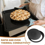6 Pcs Round Tart Pans, Nonstick Tart Pan with Removable Bottom, 11In 9In 4In 3In Nonstick Quiche Pan Carbon Steel for Baking Pie Cheesecake Pizzas (Dark Grey)