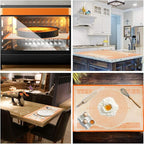 Silicone Pastry Mat 34'' By 26'' Extra Large Baking Mat with Measurements for Dough Rolling, Kneading Board, Kitchen Counter Mats, Perfect for Dough, Pastry, Fondant, Cookies, Bread, Pasta, Pizza