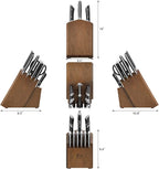 Cangshan HELENA Series German Steel Forged Knife Block Set (17-Piece, Black)