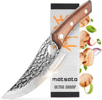 Matsato Chef Knife - Perfect Kitchen Knive for Cooking, Chopping. Japanese Steel Knife for Home, BBQ. For Balance & Control, 6.3 Inch