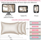 Mulberry Silk Pillow Cases Queen Size with Hidden Zipper, Ultra Smooth and Soft Breathable Cooling Silk Satin Pillowcase for Hair and Skin, Gifts for Women Men (Beige, 20x30 Inches, 1 Pack)
