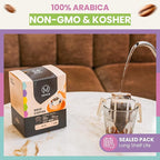 Mondo Drip Coffee Mix (10-Pack Variety), Single Serve Pour Over Filter Bags, Pre-Filled 100% Arabica, Medium Roast