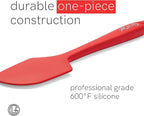 UpGood Silicone Spatula Set 600°F - High Heat Resistant Nonstick, Small and Large Kitchen Spatulas - Flexible BPA Free Professional Grade Cookware - Utensils for Cooking, Baking, Mixing(4 Pcs, Red)