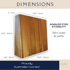 Magnetic Knife Holder, Acacia Wood Double-Sided Magnetic Knife Block - Knife Stand - Strong Magnets - Universal Size - Minimalist Modern Style by BAASK
