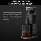 Coffee Grinder,Wirsh Portable Cordless Rechargeable Burr Coffee Grinder Geimori T38 with Conical Burrs,3600mAh Batteries,Grind Settings for Espresso,Pour Over,French Press,Camping,Travel&Home Use
