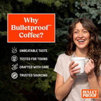 Bulletproof Original Medium Roast Ground Decaf Coffee, 12 Ounces, 100% Arabica Coffee, Clean Coffee Tested for Toxins, Packaging May Vary