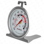 Oven Thermometer for Temperature Gauge, Safe for Inside Gas/Electric/Grill Smoker, Analog Dial Stainless Steel Oven Thermometers with Large Hanger & Base for Instant Reading in Cooking Baking
