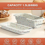 2 Packs Collapsible Loaf Pan,Silicone Bread Pan,Sturdy Loaf Pans for Baking Bread 9 x 5, Easy Release Loaf Pan, Great for Cakes, Brownies, Dishwasher Safe (9"x4"x2.5", Off-white, 2 Pieces)