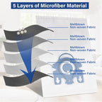 20 Pack 3D Airclean Vacuum Bags, Replacement for Miele AirClean 3D Efficiency Dust Bag,Miele Classic C1 Complete C1 C2 C3 S227 S240 S270 S400 S400i-S456i S2 S5 S8 Series Vacuum 6 sets AirClean Filters