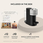 Nespresso Vertuo Next Coffee and Espresso Maker by Breville, Light Grey