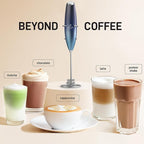 Zulay Kitchen Patented Tornado Triple Whisk Milk Frother with 4 Duracell Batteries – Handheld Foam Maker for Coffee, Lattes, Matcha & Hot Chocolate – Rich, Creamy Froth in Seconds