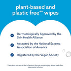 WaterWipes Sensitive+ Newborn & Baby Wipes, 3-In-1 Cleans, Cares, Protects, 99.9% Water, Unscented & Hypoallergenic, 180 Count (3 Packs)