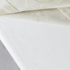 Benson Mills Deluxe Heavy Duty Vinyl Table Pad, Premium Table Protector, Waterproof with Flannel Backing, Quilted Design and Customizable (Off-White, 52" X 70" Rectangular)