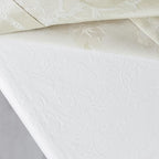 Benson Mills Deluxe Heavy Duty Vinyl Table Pad, Premium Table Protector, Waterproof with Flannel Backing, Quilted Design and Customizable (Off-White, 52" X 140" Rectangular)