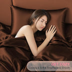 Mulberry Silk Pillow Cases 2 Pack Standard Size 20x26 Inches with Hidden Zipper, Ultra Smooth and Soft Breathable Cooling Silk Satin Pillowcase Set of 2, Better for Hair and Skin, Gifts for Women Men