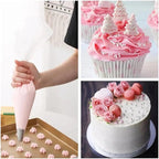 19-Inch Icing Bags Heavy Duty, AMBESTAR 100 Pieces Thick Anti-Burst Disposable Decorating Bags for all Size Tips Couplers and Baking Cookies Candy Supplies Kits, Large Cake Decorating Tools