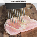 Stainless Steel Onion Slice Holder, 2025 New Tomato Cutter, Multi-Purpose Vegetable Slicer for Kitchen, Durable Food Chopper Kitchen Chopper Slicing Assistant Tool (A-3Pcs)