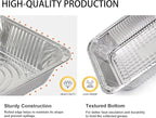 Aluminum Baking Pan Half-Size, 9x13 Inches, Heavy-Duty Disposable Aluminum Foil Pan, Deep Baking Pan Suitable for Cake Baking, Cooking, Roasting, Heating, and Steaming Meal Tray (20 PACK)