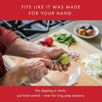 Misen 3.5" Paring Knife – Precision Kitchen Knife - High-Carbon Stainless Steel Blade – Ergonomic Handle for Peeling, Trimming, and Slicing – Lightweight, Versatile Tool for All Culinary Tasks - Red