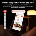 INKBIRD Wireless Dual Mode Multi-Sensor Meat Thermometer, WiFi 5G and Bluetooth 5.4 Connection, 2 Probes with 5 Sensors, CNAS-accredited Accuracy, for BBQ, Grill, Smoker, Oven, Kitchen