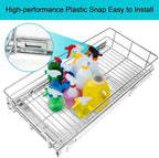 Pull Out Cabinet Organizer 11" W X 17" D, Slide Out Drawers For Kitchen Organizers and Storage, Pull Out Drawers For Cabinets Capacity Heavy Duty Caddy, Cabinet Shelves Chrome-Plated, Bathroom Pantry