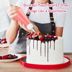 24 Inch Extra Large Piping Bags Disposable, 120Pcs Thickened Icing Piping Bags, Food Grade Cake Decorating Bag for Dessert, Pastry, Cookies, Cupcake Decorating