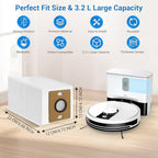 14 Pack A30 Pro Dust Bags for ILIFE A12 Pro/A30 Pro/V9/V9 Pro/Robot Vacuum Bags 3.2 L Large Capacity Heavy Duty Bags for Home Vacuum