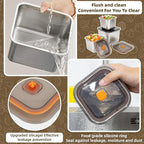2 PCS Stainless Steel Food Storage Containers(100oz) with Lids Leak Proof & Airtight | Square Stainless steel freezer Containers,For Meal Prep,Fruit,Snack,Freezer