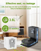 VBN 18 Packs Q5 Dust Bags for Roborock S8 Pro Ultra, S8+, Q7 Max+, Q5+, Q5 Max+, S7 Max Ultra,S7 Maxv Ultra and Q8 Max+ Q7 M5+, Q10 S5+, Q10 X5+ disposable vacuum bag replacement, 3.6L
