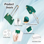 16PCS Kitchen Utensils Set with Scouring Pads,Mini Wire Brushes,Reusable & Durable Cleaning Tools for Household and Kitchen