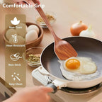 6 Pack Wooden Spoons For cooking – Heat-Resistant Premium Teak Wood Spatula with Comfort Grip, Lightweight Kitchen Cooking Utensils set, wood Spoon utensil Set Perfect for Non-Stick Cookware
