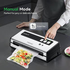 FRESKO Vacuum Sealer Machine with Automatic Bag Detection, Mason Jar Vacuum Accessory Set, Double Heat Seal, Easy to Use, Starter Kits