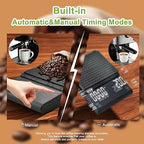 Coffee Scale with Timer, Rechargeable Espresso Scale & Coffee Bean Scale - 3kg/0.1g Precise Small Digital Kitchen Scale for Espresso Accessories Kit, Pour-Over, and Multi-Purpose Use