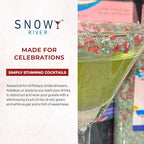 Snowy River Holiday, Cocktail & Margarita Sugar Rimmer - Vibrant Naturally Colored Sugar for Cocktail Rimming, Baking & Decorating, Medium Crystal - 4oz