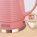 1.2 Liters Ceramic Electric Kettle with Infuser & Mug Set,1000W Fast Boil Water for Tea Coffee, Teapot with Boil-Dry Protection Auto Shut Off, Detachable Swivel Base