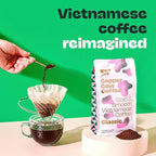 Copper Cow Premium Vietnamese Ground Coffee, 10 OZ | Classic Black Coffee | Dark Roast | Vietnamese Coffee