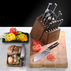 Cangshan L Series 17-Piece German Steel Forged Knife Set, 1026795 (Black)