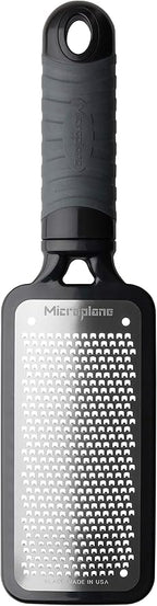 Microplane Home Series Fine Cheese Grater - Surgical Stainless Steel for Fine Grating (Black)