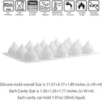 OCPO KITCHEN Russian Tale Silicone Mold for Baking Mousse Cake, Candy, Pastry, Chocolate, Cupcake, Jelly, Pudding, Cake Decoration Mold, 3D Russian Tale Shape (15-Cavity)